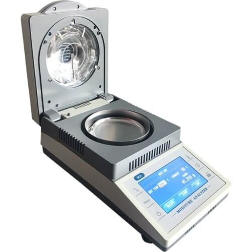 100g 1mg High Precision Touch Screen Moisture Analyzer Laboratory Halogen Heating Moisture Analyzer Lab Moisture Analyzer Tester