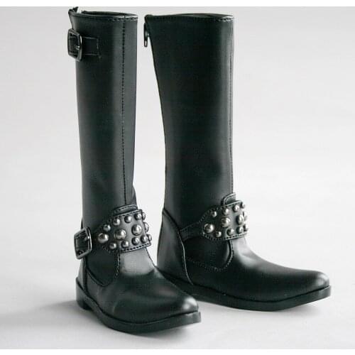 [wamami] 21# Black 1/3 SD17 DZ BJD Dollfie Synthetic Leather Boots/Shoes