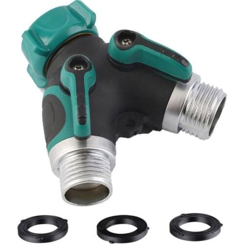 Y Shape Hose Connector Garden Water Hose Splitter 2 Way Distributor Water Flow Hose Splitter Valve Water Pipe Connector Adapter