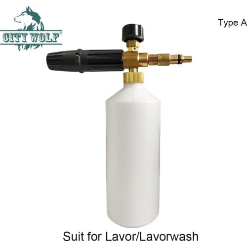 City wolf high pressure snow foam lance foam gun soap bottle for Lavor Sterwin Hitachi car washers auto car spare parts