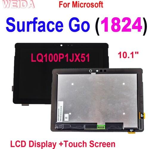 10.1" AAA+ LCD For Microsoft Surface Go 1824 LCD Display Touch Screen Digitizer Glass Assembly for Surface Go LCD LQ100P1JX51