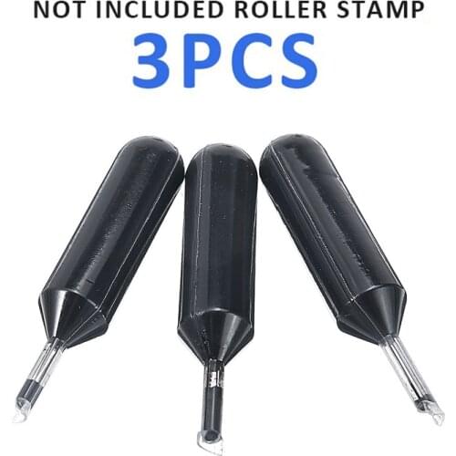 3pcs/set 1.5ml Refill Ink Black Ink for Identity Guard Theft Protection Roller Stamp Self-inking Stamp