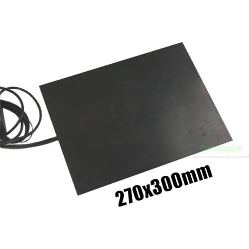270*300mm 3D Printer Silicone Rubber Heater 270x300mm 500W Electric Heating Pad / Heat Bed Customized