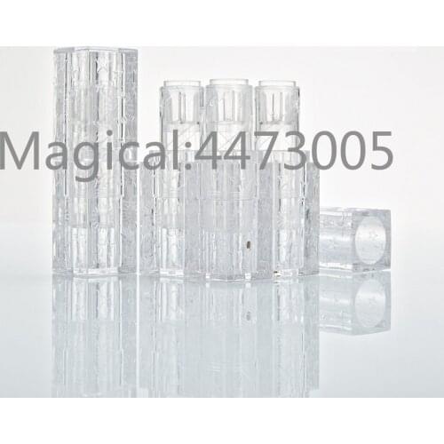 5/10/30/50PC Empty 12.1mm Transparent Clear Square Sun Moon Star Lipstick Tube DIY Makeup Package Container Lip Rouge Pipe Shell