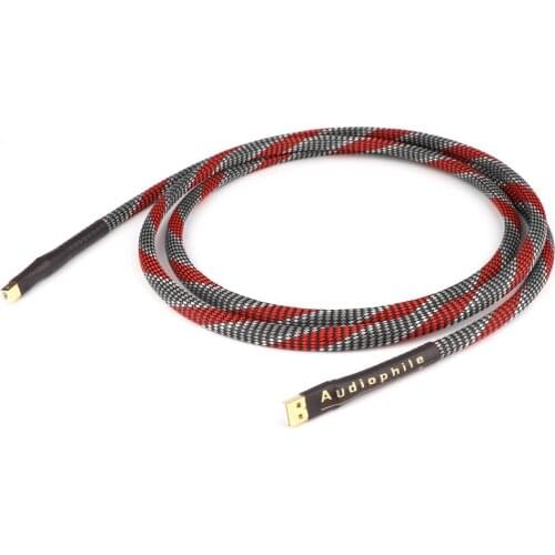 7N OFC USB Cable Digital USB cable Hifi USB Cable High Quality Type A to Type B Hifi Data Cable For DAC