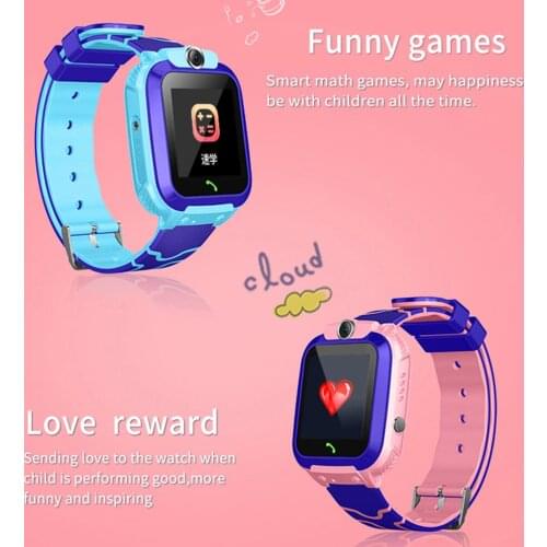Q12 Childrens Smart Watch kids SOS Phone Watch Smartwatch Baby Antil-lost 2G SIM Card Call Location IP67 Waterproof Wristwatch