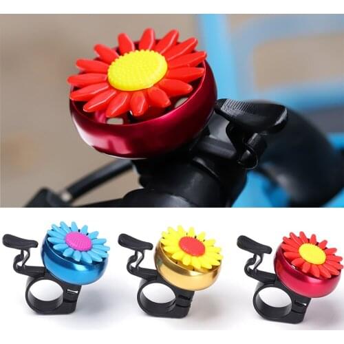 Kids Funny Bicycle Bell Horns Bike Multi-color Daisy Flower Design Children Outdoor Protective Ring Alarm for Handlebars Hot