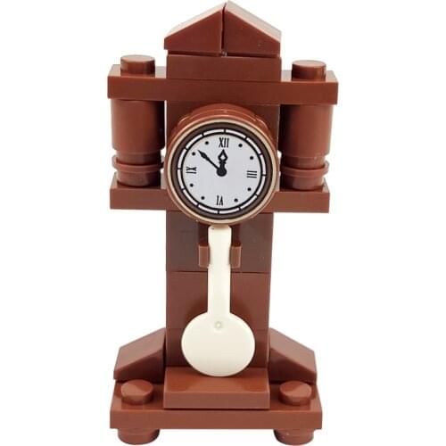 City Building Blocks Clock Home Furniture Clock Classic Assemble Kids Toys For Children Accessories Creator Compatible MOC Citys