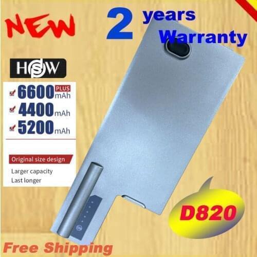 HSW 5200mAh Laptop Battery for Dell Latitude D820 D830 M65 DF192 CF623 D531 D531N 312-0393 M4300 FAST SHIPPING