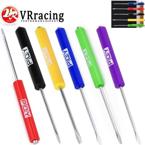 1pcs Mini Tops And Pocket Clips Pocket Screwdriver Strong Magnetic Slotted Screwdriver Car Repair Remove Tools GJ001-QY
