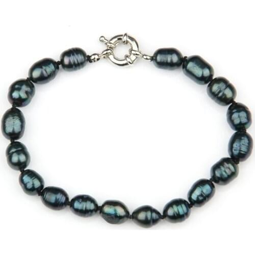 Trendy Natural Pearls Bracelet Classic Freshwater Pearl Bangle for Women Exquisite Jewelry Accessories Bracelets Gifts