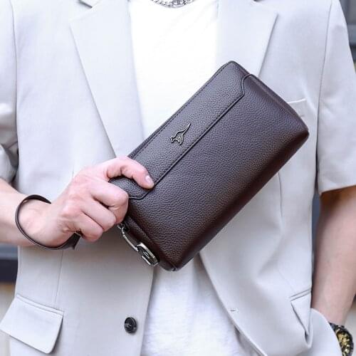 Fashion Soft PU Leather Password Zipper Envelope Mens Bag Sacoche Homme Hand Wallet Clutch Luxury Brand Bag Bolso hombre