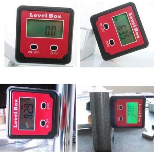 XB-90 360 Degree Precision Digital Spirit Level Set Multifunctional Professional Measuring Tools Mini Nivel Kit Horizontal Slope