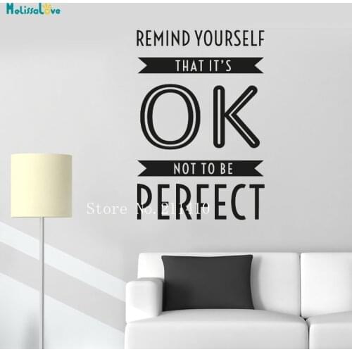 Admonished Wall Sticker Remind Yourself Art Murals Vinyl Home Decoration For Living Room Bedroom New Design Decals YT573