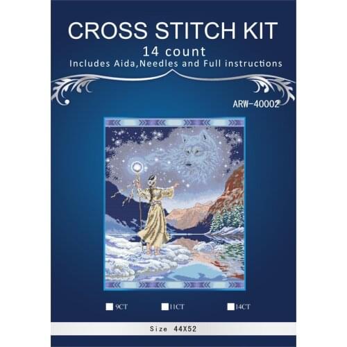 Oneroom Looking into the blue sky Embroidery Needlework Crafts 14CT Unprinted DMC DIY Quality Cross Stitch Kits Handmade