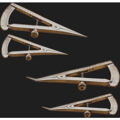 1 PCS S/L elbow/straight Surgical Implant Ophthalmic Orthopedic Stainless Steel Dental Gauge Caliper Castroviejo Bone Calipers
