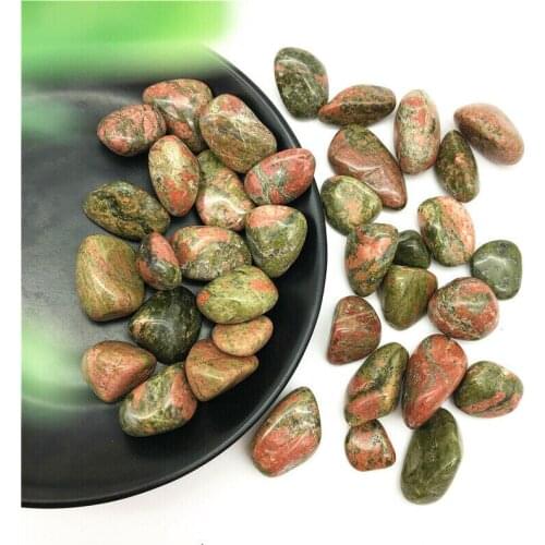 Drop Shipping 50g Natural Unakite Crystal Polished Tumbled Quartz Stones Chakra Healing Reiki Natural Stones and Crystals