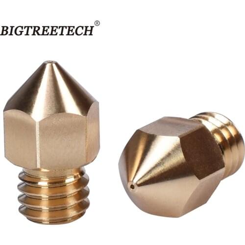Swiss MK8 Brass Nozzle Thread M6 1.75MM Filament High Quality 3D Printer Parts For CR10 Heat Block Ender3 Hotend
