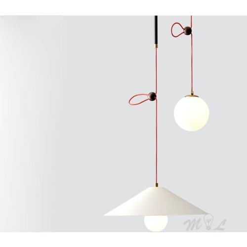 Nordic Trombone Pendant Lights Home Deco Modern Hanging Lamps for Living Room Bedroom Luminaira Light Fixture Iron Pendant Lamp