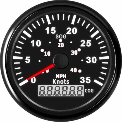 85mm Car Boat GPS Speedometer Waterproof 35 Knots 40 MPH Speedometer Gauge fit Marine Auto With Backlight 9~32V for Audi