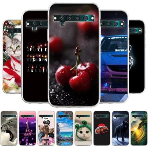 DIY Painted Case For TCL 10 Pro Cases Silicone Fundas On TCL 10L 10Pro Luxuxy Shockproof Soft TPU Coque Back Covers Phone Bumper