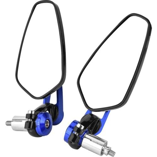 Universal Motorcycle Rearview Mirrors Motorbike Aluminum Alloy Bracket 7/8" 22mm Bar End Side Optical Glass Rearview Mirrors