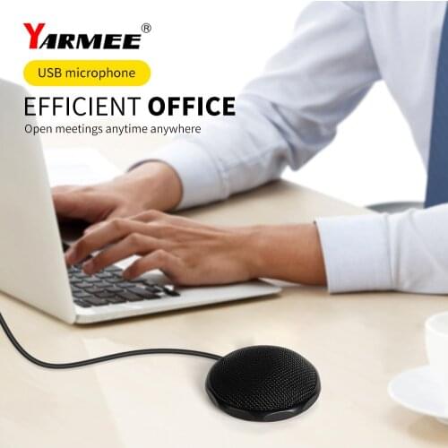 YARMEE 360 degrees pick up the sounds Omni-directional USB computer microphone boundary microphone YR09