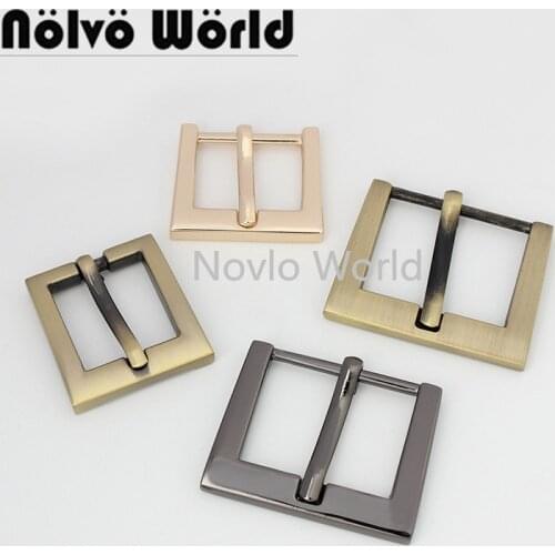 10-50pcs 4 size 10mm 16mm 18mm 25mm 6 colors tabular metal turn buckle,squared pin buckle purse strap bag belt adjust buckles