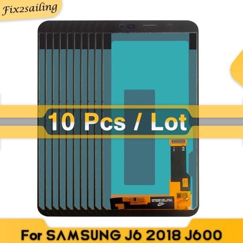 10 Piece/Lots TFT Incell For Samsung Galaxy J6 2018 J600 J600F J600Y 5.6 Inch LCD Display Touch Screen Digitizer assembly