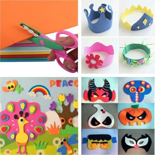 1400PCS Kids DIY Craft Supplies Including Wooden Sticks Clips Fluffy Balls Feathers Chenille Stems Wiggle Eyes Buttons Material