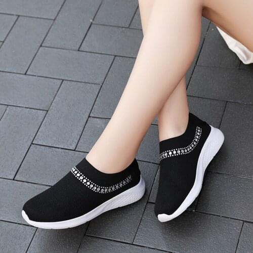 2020 autumn Women Sport Shoes Black Pink White Tennis Shoes for Women Sneakers Jogging Walking Breathable Ladies Trainers Cheap