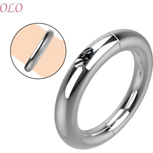 5 Size Delay Lasting Metal Cock Ring Penis Ring Ball Sex Toys for Man Scrotum Restraint Testicular Stretcher Stainless Steel