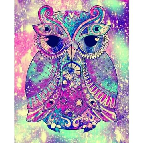 5D DIY full square diamond painting animal diamond sale cross stitch mosaic color owl rhinestone painting wedding decor ll376