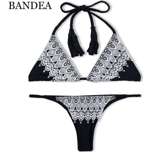 BANDEA bikini brazilian bikini 2019 swimwear women Sexy Beach Swimwear halter swimsuit Lace Bikini Set Biquini maillot de bain