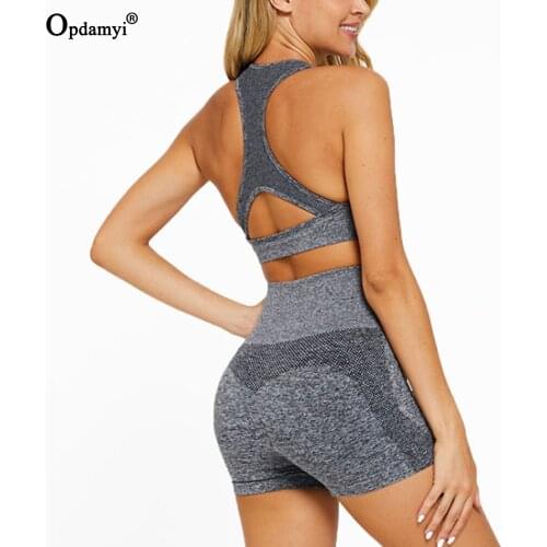 Vital Seamless Women Yoga Sets Workout Vest Sport Bra Gym Clothing Set High Waist Shorts Running Training Wear Set Fitness Suits