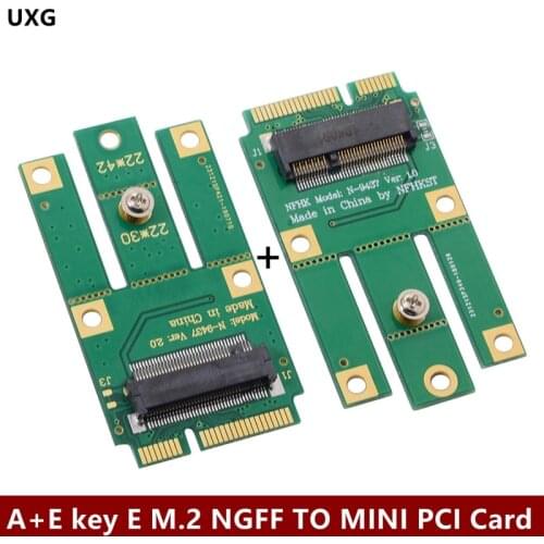 For Wifi Bluetooth Wireless Card A+E Key A Key M.2 NGFF Wireless Module To MINI PCIE Adapter