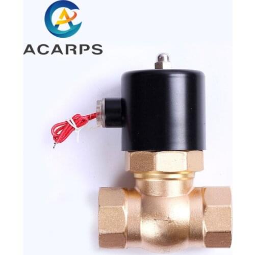 1-1/4" High Temperature Steam Solenoid Valve Normally Closed Brass Two Way 220V Internal Thread Solenoid Valve