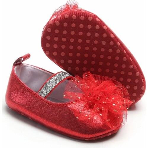 Fashion Baby Girl Flower Design Anti-Slip Casual Sneakers Toddler Soft Soled Princess Walking Shoes New