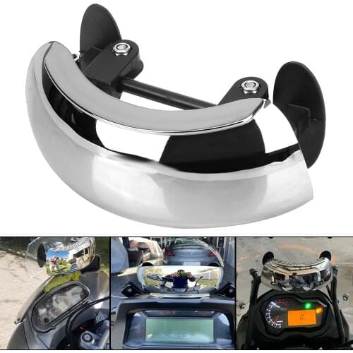 Motorcycle Accessories Wide Angle Safety Rearview Mirror 180 Degree Auxiliary Blind Spot Mirror Motorcycle Windscreen