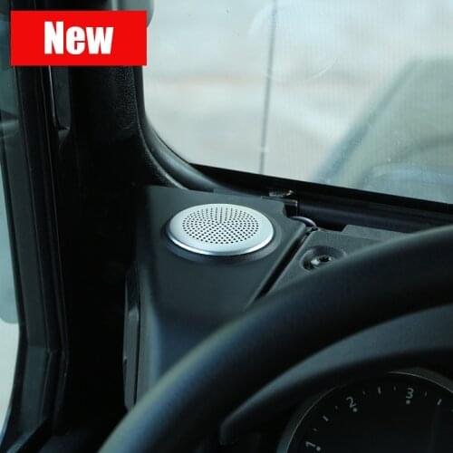 For Land Rover Defender 110 Aluminum Alloy Car Dashboard Circular Speaker Cover Trim Sticker Accessories