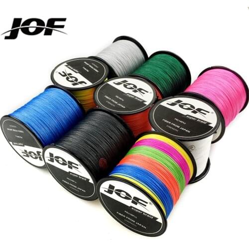 JOF Braided Fishing line Pesca 4 Strands Carp Multifilament Fly Wire Japanese 100% Pe Line Saltwater 300M 500M 1000M