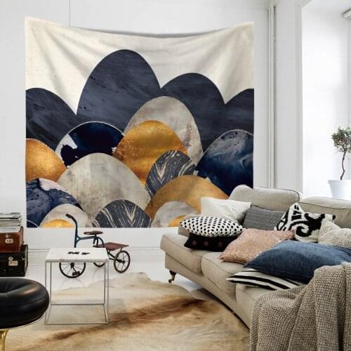 Nordic Simple Fresh Art Background Fabric Wall Cloth Tapestry Bedroom Dorm Bedside All-Matching Decorative Tapestry Hanging