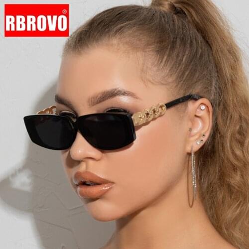 RBROVO 2021 Rectangle Sunglasses Women Luxury Brand Square Sun Glasses Ladies Vintage Glasses For Women/Men Shades UV400 Oculos