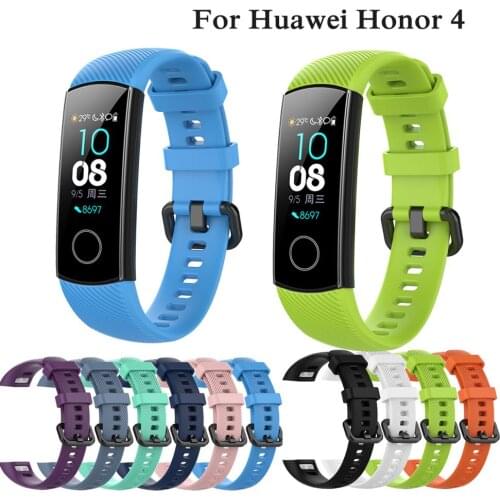 Wrist Strap For Huawei Honor Band 4 5 Fashion Smart Bracelet Silicone Watchband For Honor 5 4 Wristband Sport Straps Accessories