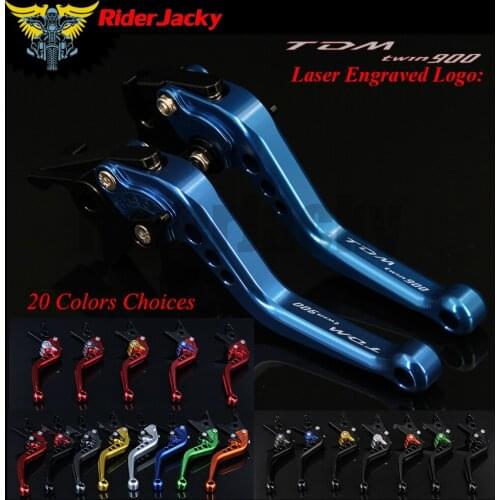 RiderJacky CNC Adjustable 14.7cm Short Brake Clutch Levers For Yamaha TDM 900 TDM900 2002-2004 2003 02 03 04