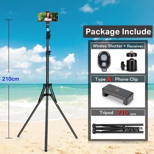 Tripod for Camera Lightweight Camera Phone Tripod Adjustable Smartphone Tripod Mount Holder Clip Portable TV Show Remote Control