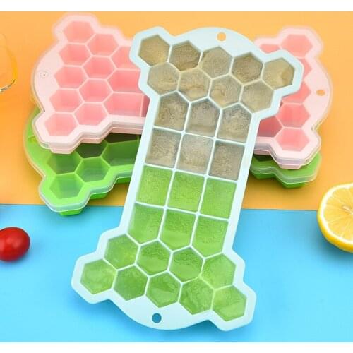 30 Grid Honeycomb Ice Cube DIY Silicone Ice Grid Stackable Honeycomb Mold Ice Box Kitchen Ice Cube Mold Drinks Molds
