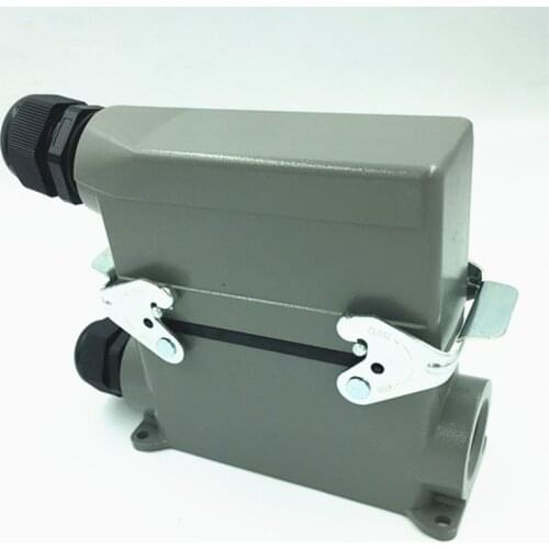 Heavy Duty Connector Rectangular Socket Hot Runner Plug-in Waterproof Plug HDC-HE-024-3 Surface Mounted 24-core