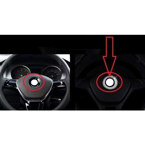 Angelguoguo Car steering wheel decoration For Volkswagen Polo Lavida Lamando Tiguan Golf 7 Passat Santana series