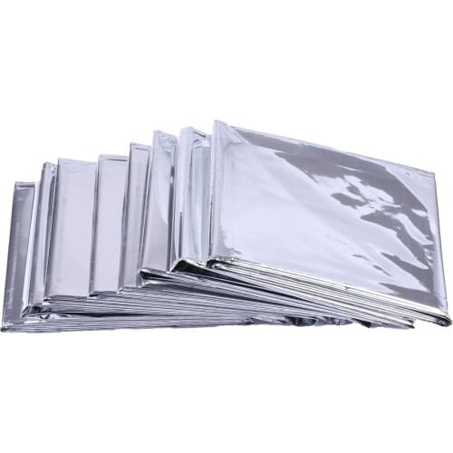 Outdoor Emergency Survival Blanket 130*210cm Waterproof First Aid Sliver Rescue Curtain Foil Thermal Military Blanket